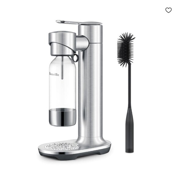 NWT Breville BCA600BSS InFizz Aqua Sparkling Water Maker, Brushed Stainless Stee
